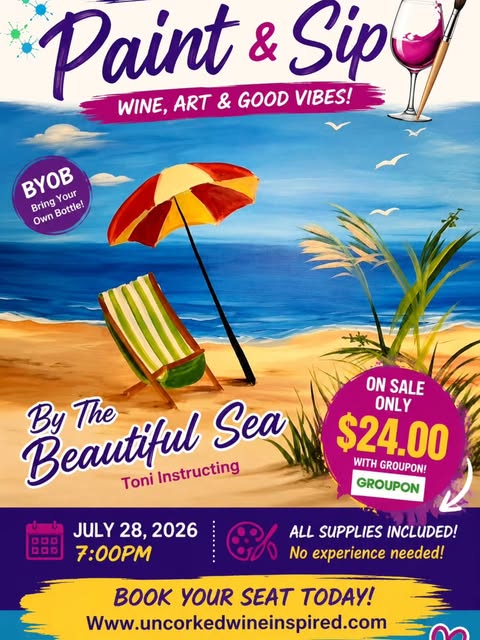 Paint & Sip: By The Beautiful Sea
