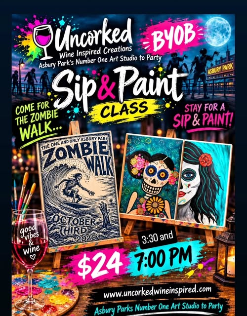 Zombie Walk Sip & Paint Class (3:30 PM)