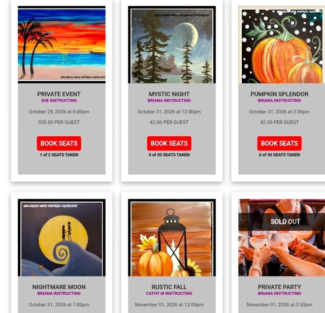Rustic Fall Sip & Paint
