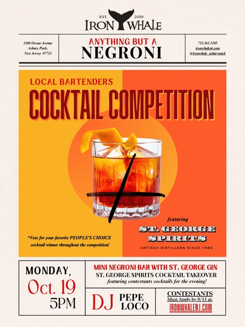 Anything But a Negroni Cocktail Competition featuring St. George Spirits