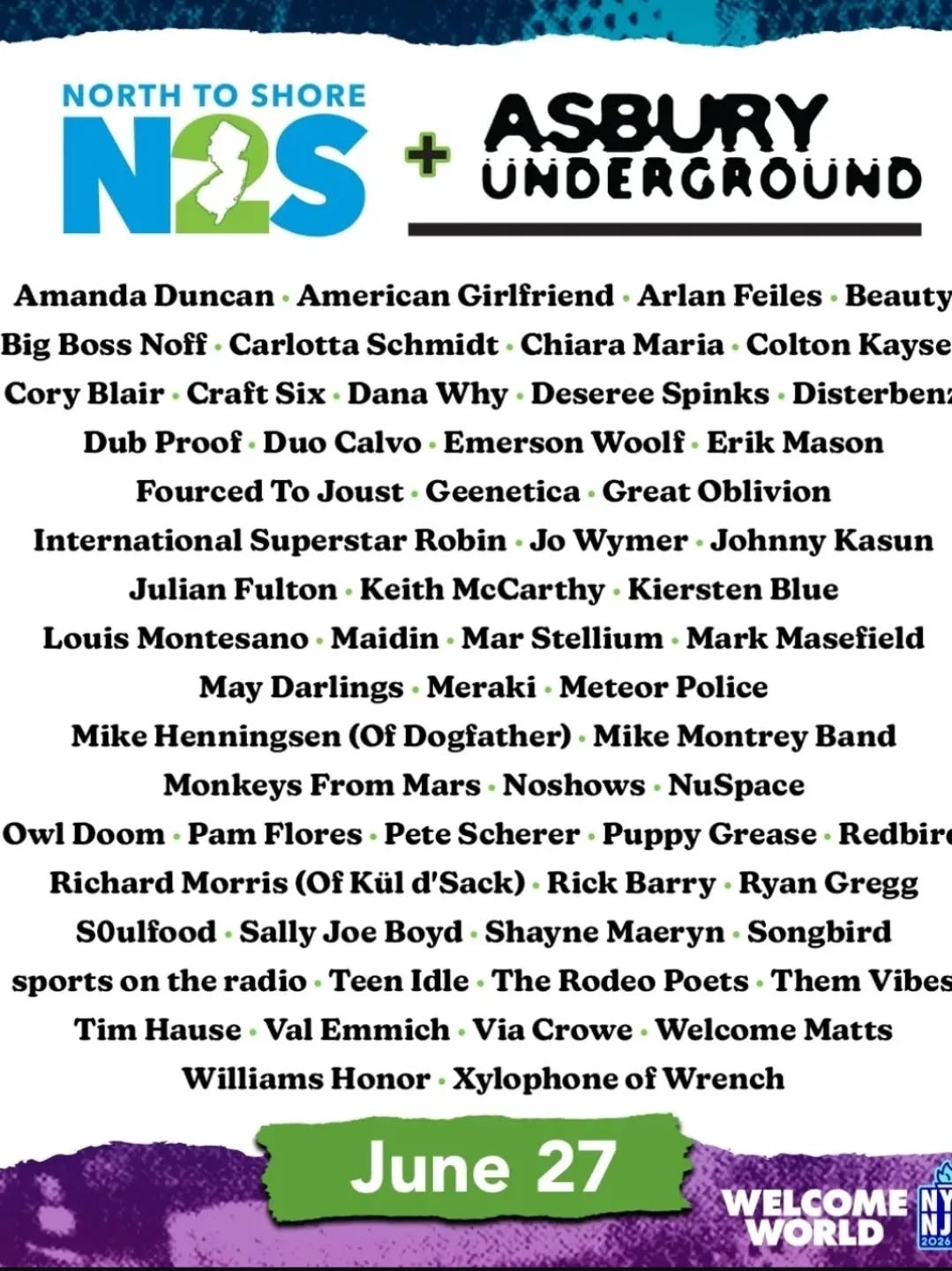 Welcome Matts at Asbury Underground