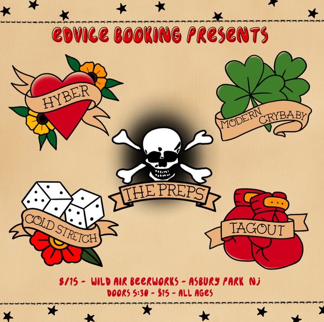 EdVice Booking Presents: Hyber, The Preps, Modern Crybaby, Cold Stretch, Tagout