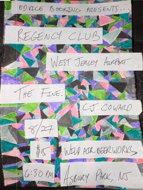 Regency Club, West Jersey Airport, The Fine., and CJ Coward