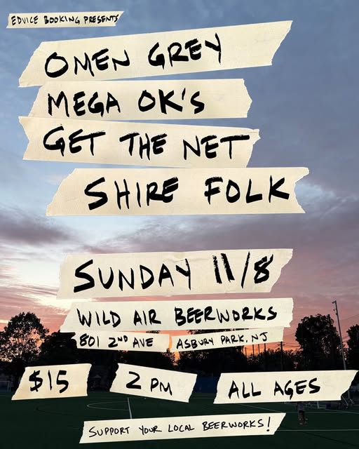 Punk Rock N Roll Matinee: Omen Grey, Mega OK's, Get The Net, Shire Folk
