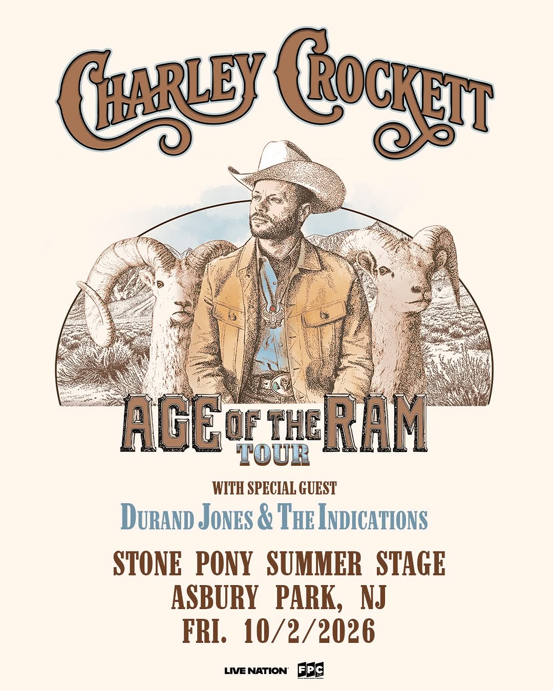 Charley Crockett: Age of the Ram Tour with special guest Durand Jones & The Indications