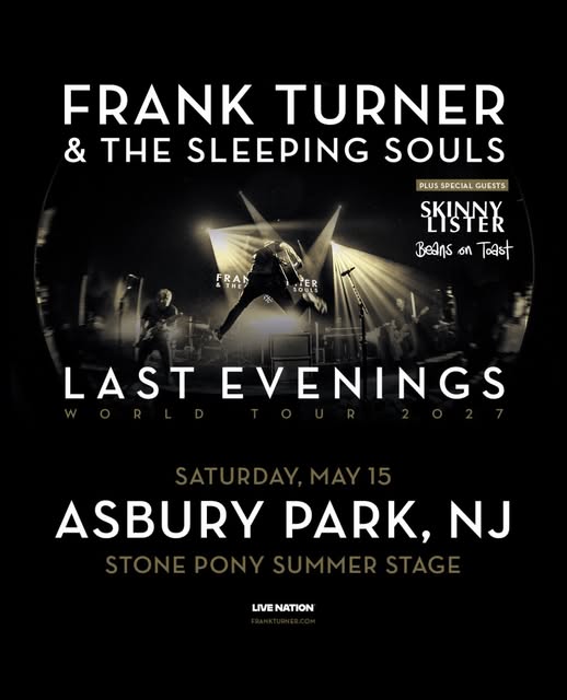 Frank Turner & The Sleeping Souls: Last Evenings World Tour 2027