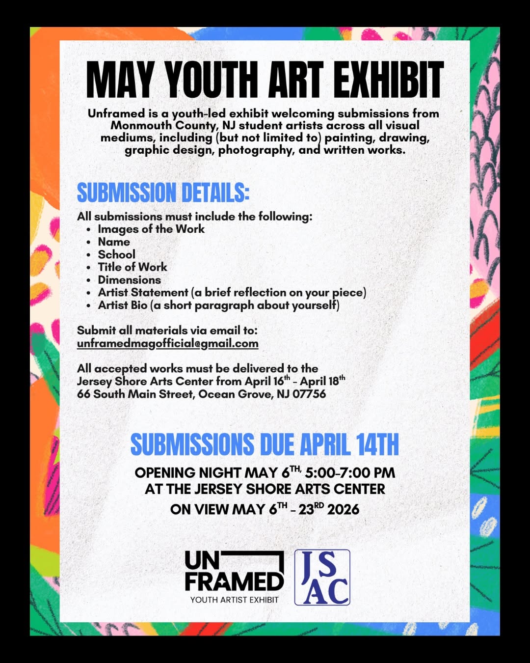 Unframed: May Youth Art Exhibit Opening Night
