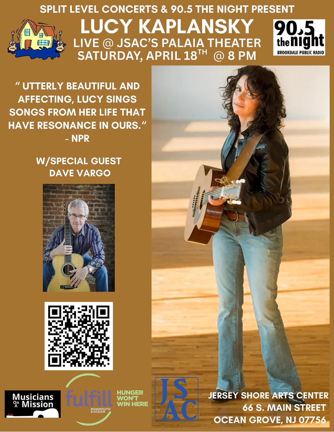 Split Level Concerts: Lucy Kaplansky with Special Guest Dave Vargo