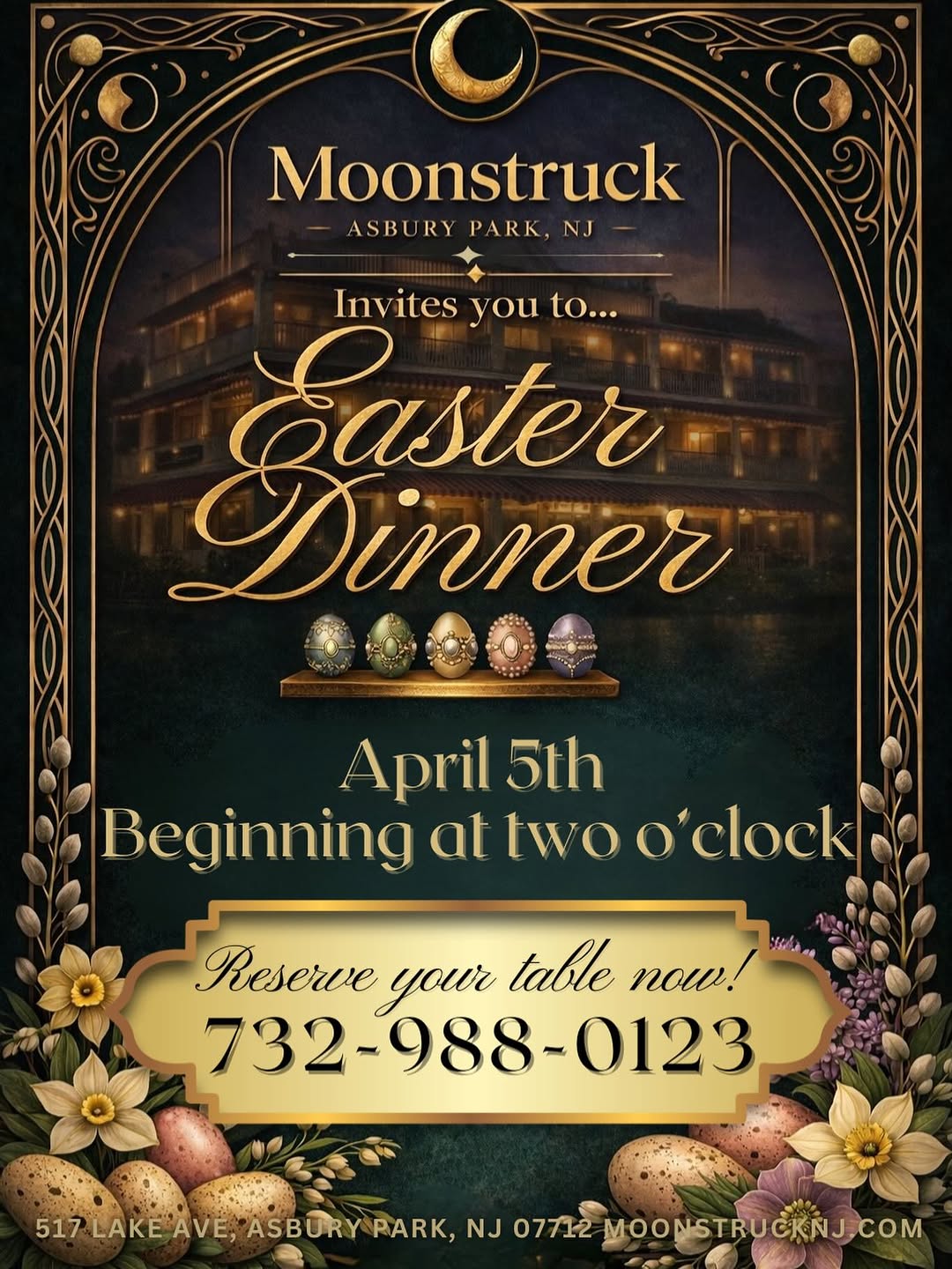 Easter Dinner at Moonstruck