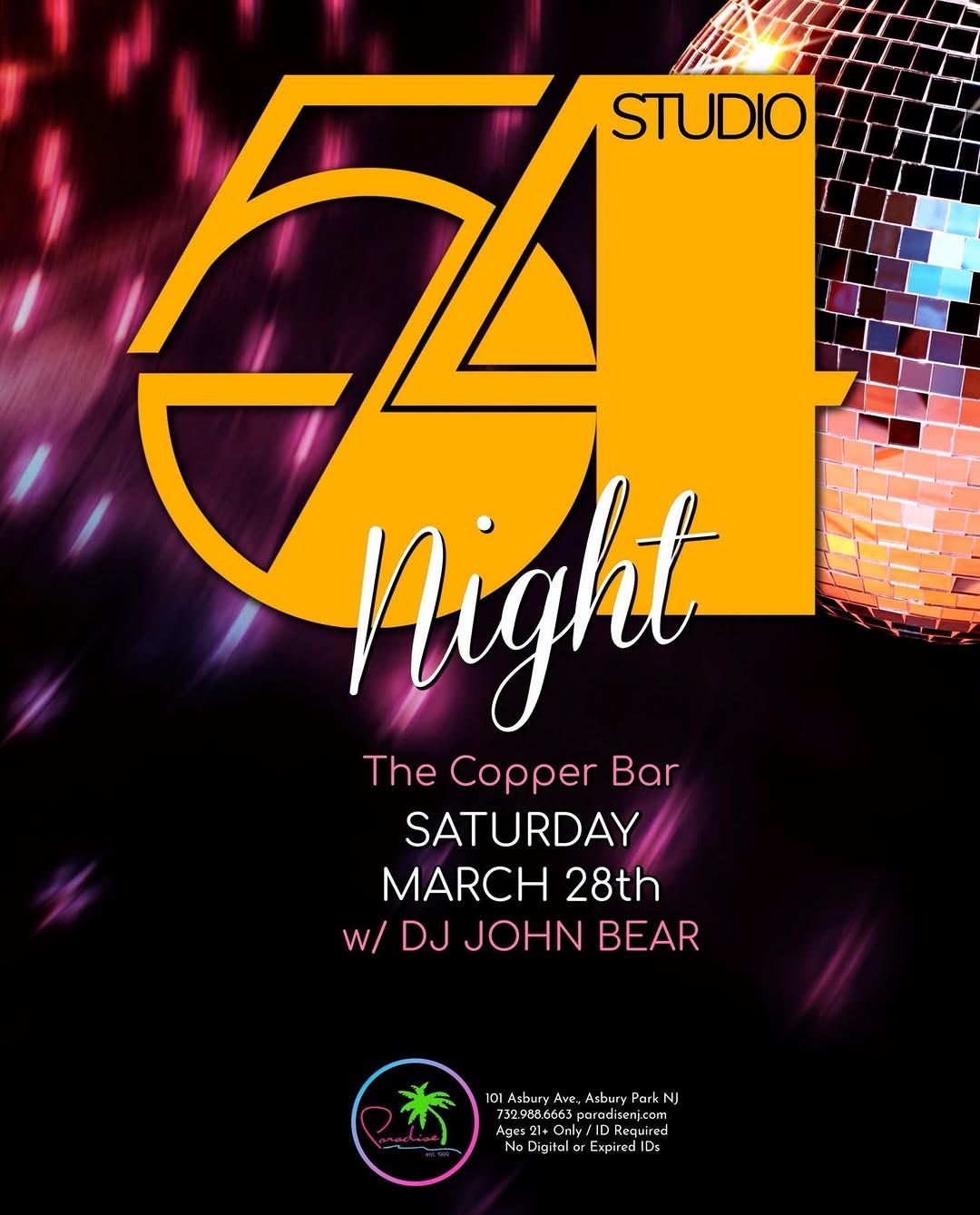 Studio 54 Night with DJ John Bear