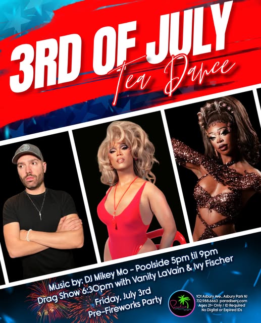3rd of July Tea Dance Pre-Fireworks Party