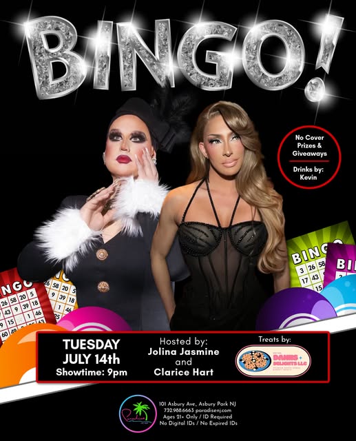 Bingo Hosted by Jolina Jasmine & Clarice Hart