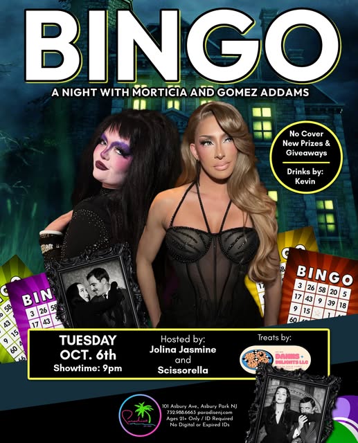 Bingo: A Night with Morticia and Gomez Addams