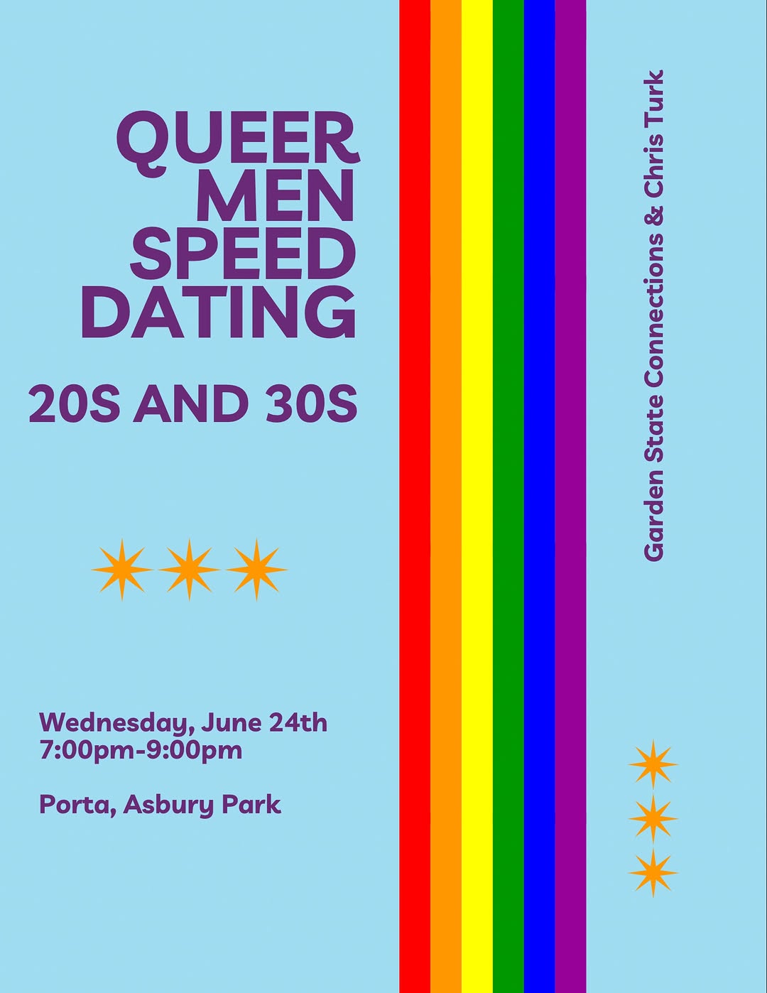 Queer Men Speed Dating (20s and 30s)