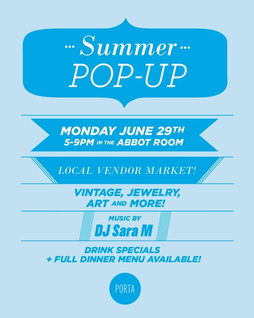 Summer Pop-Up Local Vendor Market