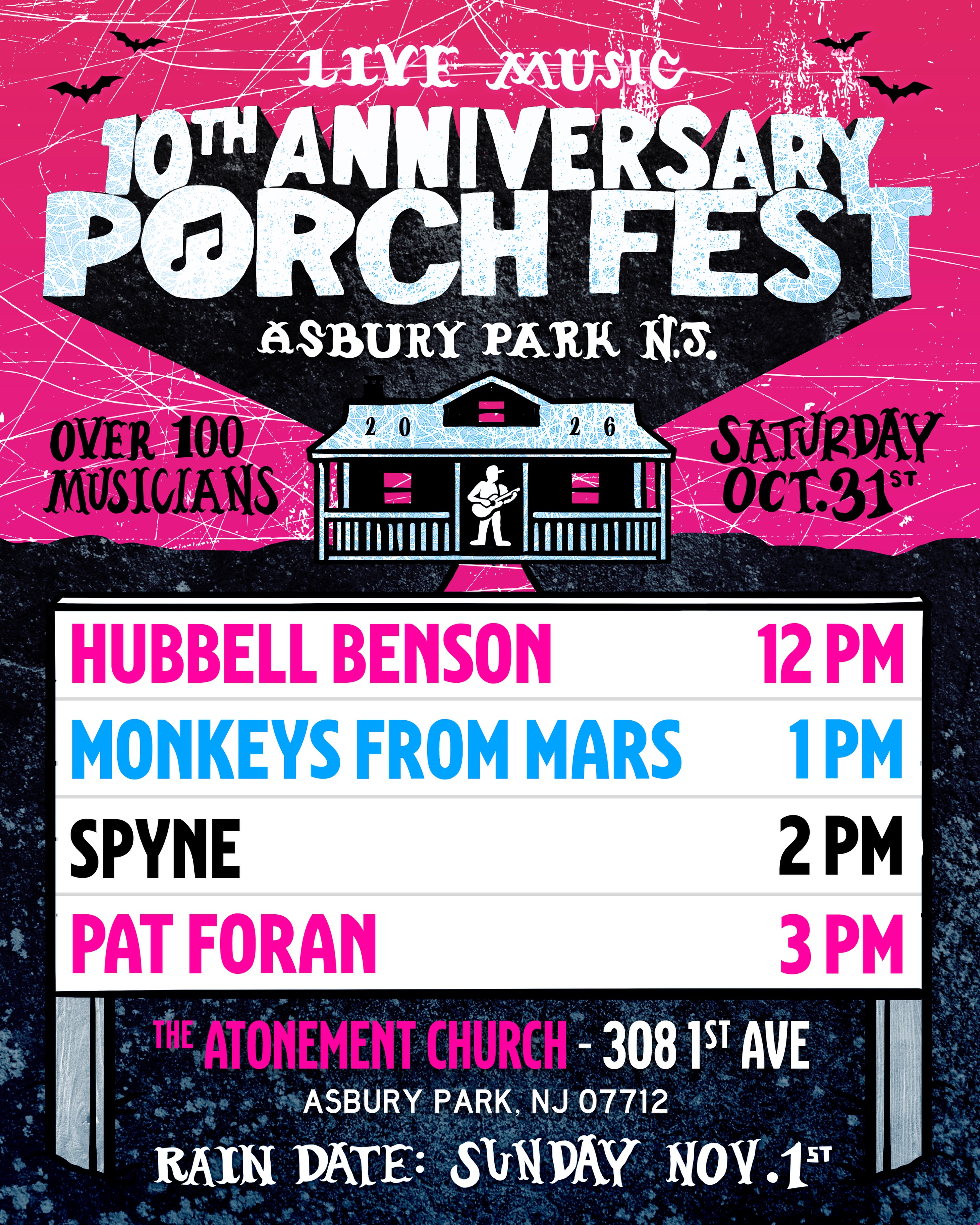 10th Anniversary Asbury Park Porch Fest