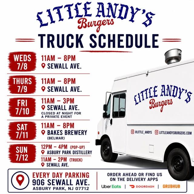 Little Andy's Burgers Pop-Up at Asbury Park Distillery