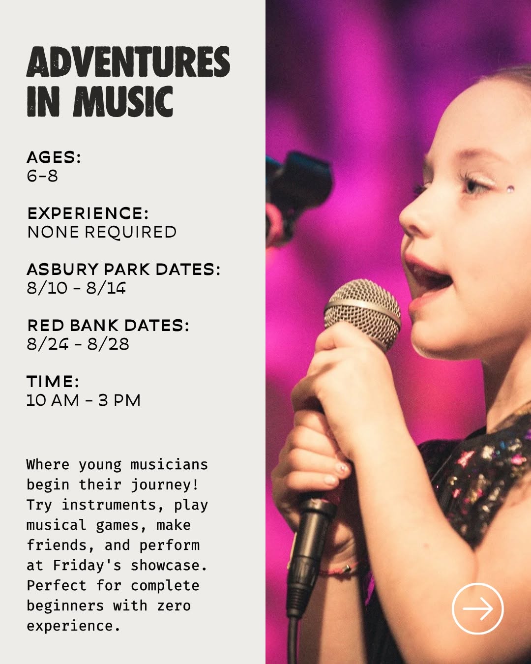 Adventures In Music Summer Camp (Session 1)