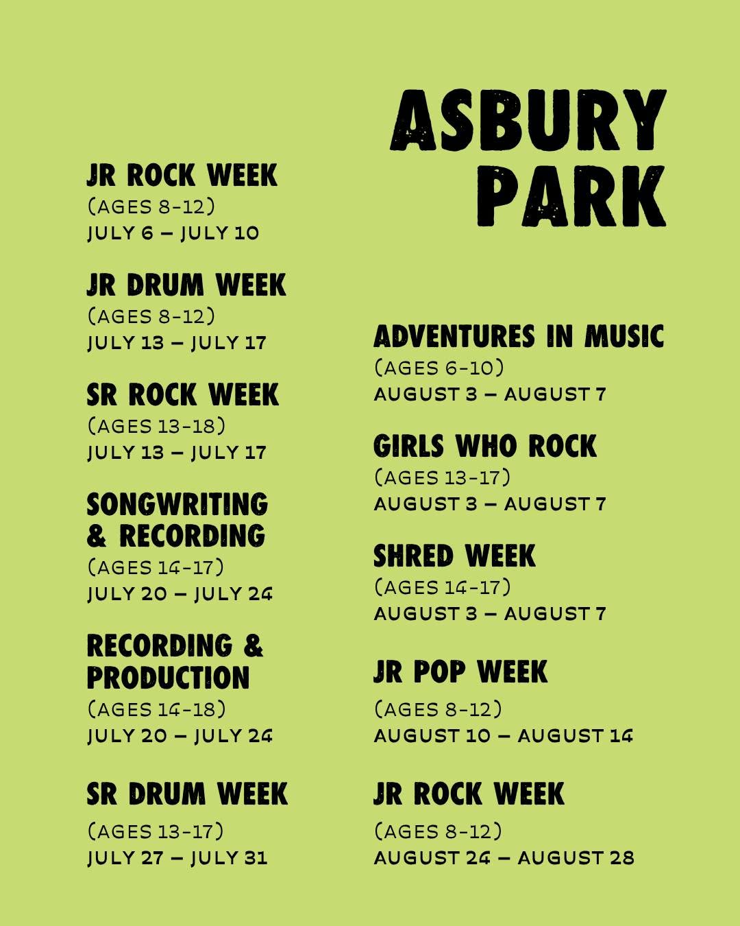 Girls Who Rock Week