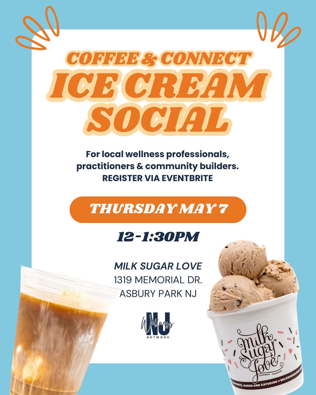 NJ Wellness Coffee & Connect Ice Cream Social