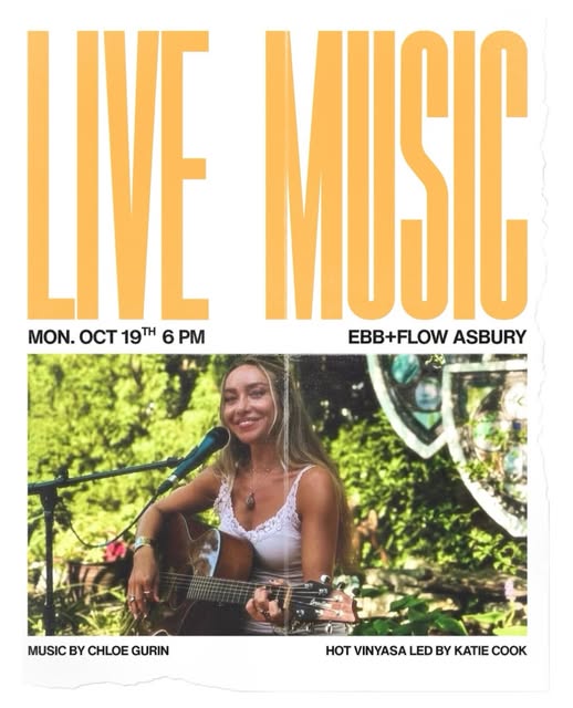 Hot Vinyasa Flow with Live Music by Chloe Gurin, Led by Katie Cook