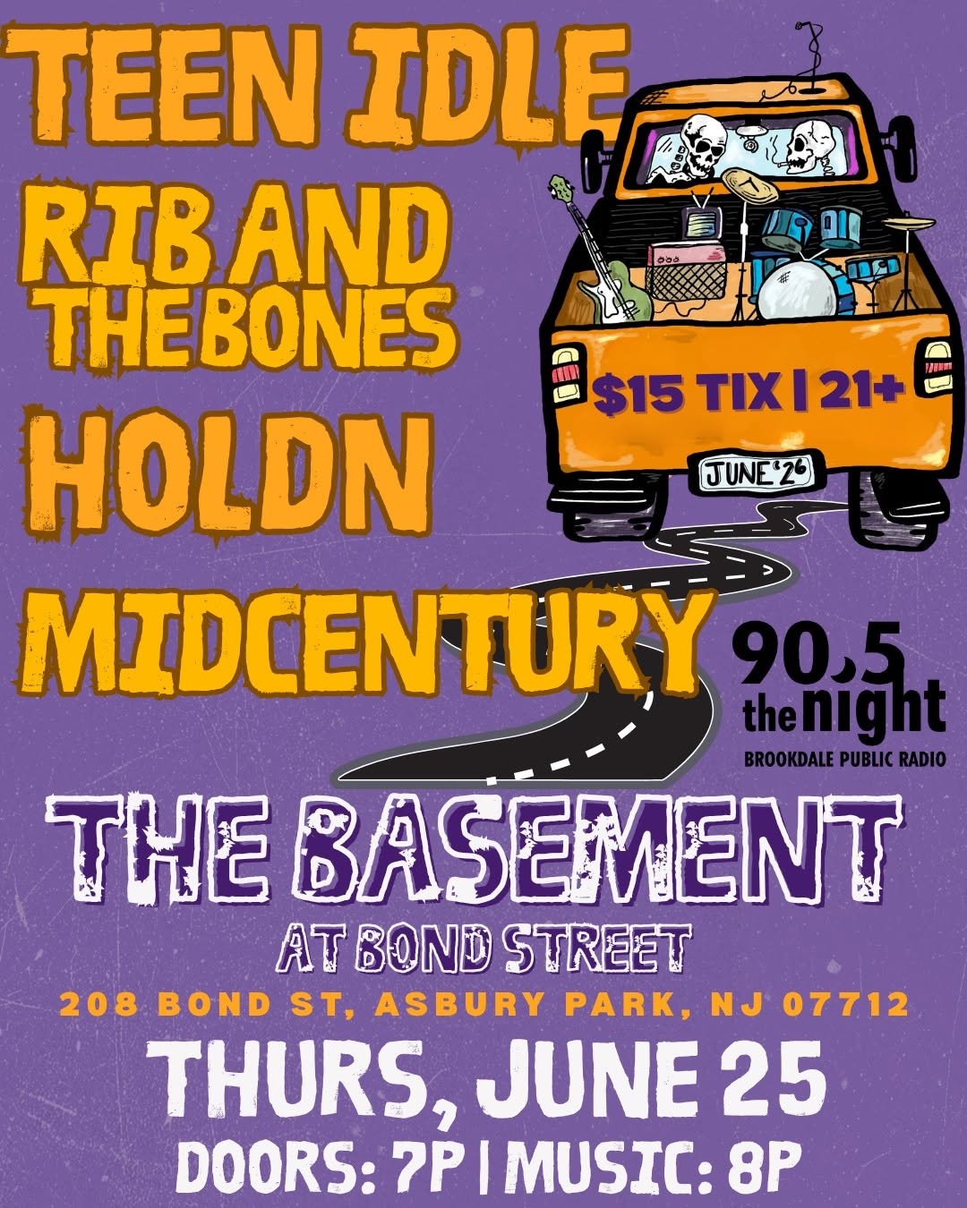 Teen Idle, Rib and the Bones, HOLDN, and Midcentury
