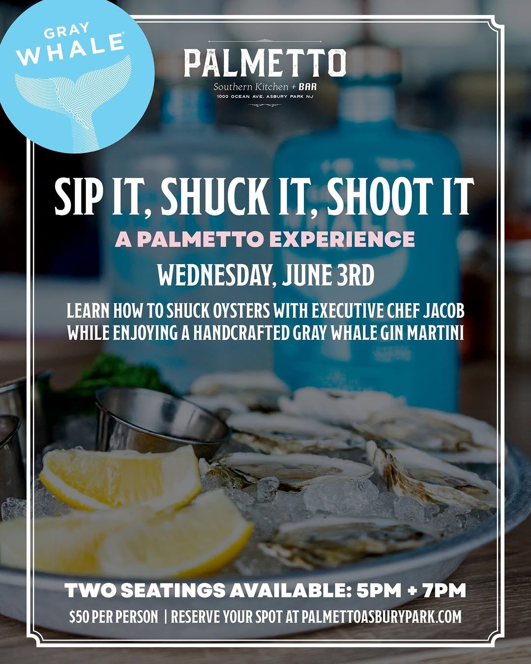Sip It, Shuck It, Shoot It: A Palmetto Experience