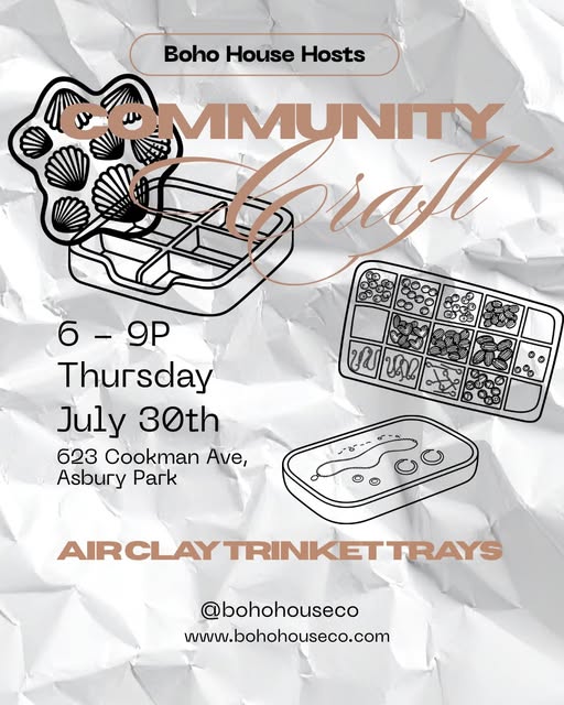 Community Craft Night: Air Clay Trinket Trays