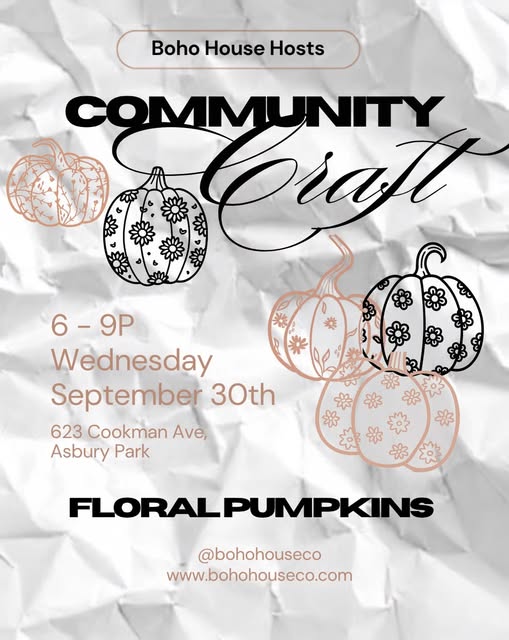 Community Craft Night: Floral Pumpkins