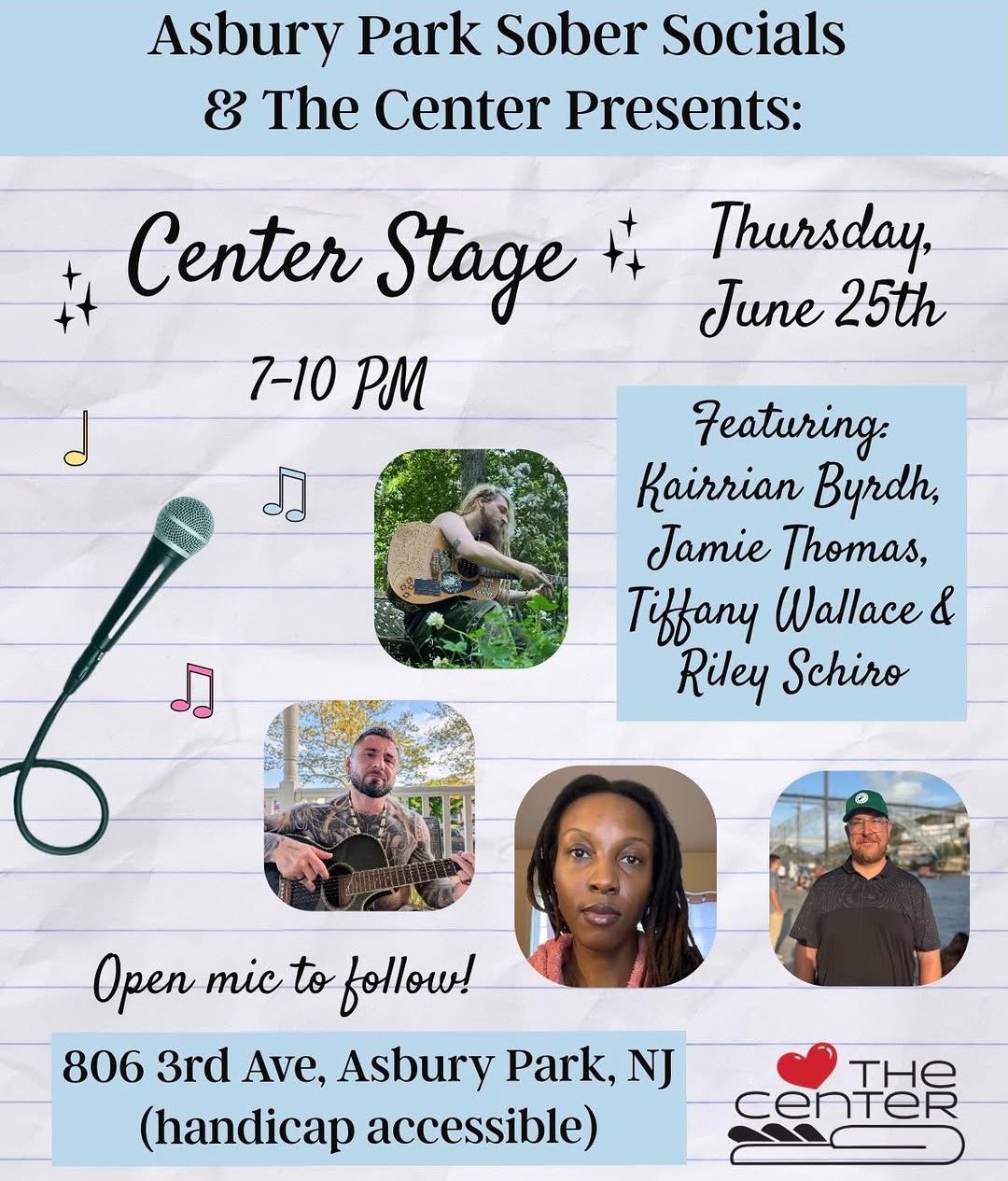 Center Stage: Open Mic Summer Series