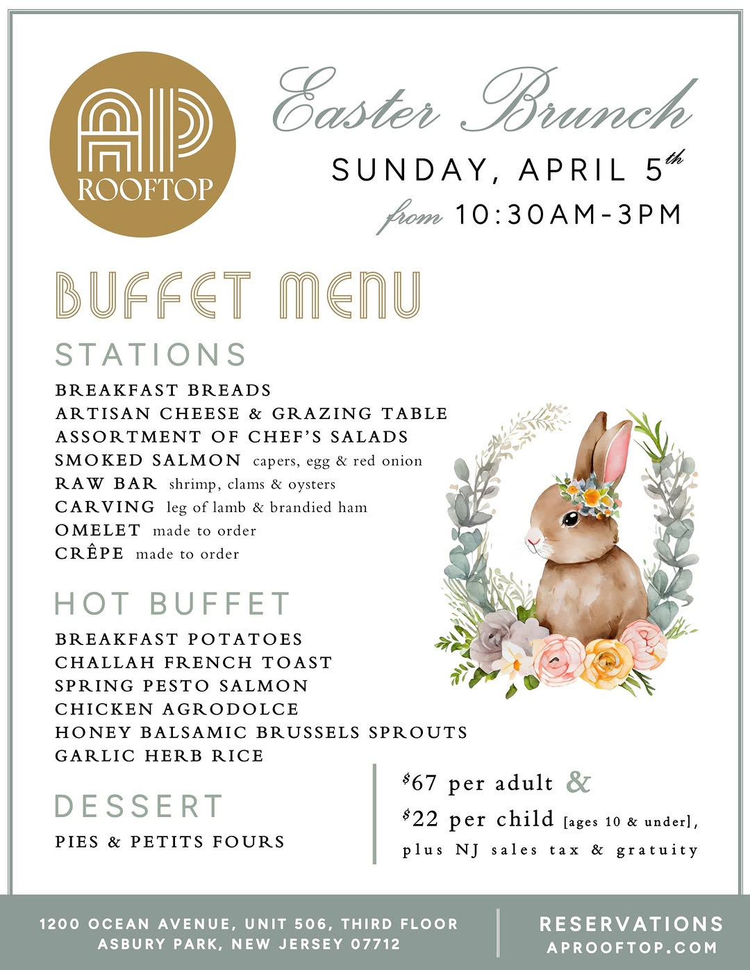 Easter Brunch at AP Rooftop