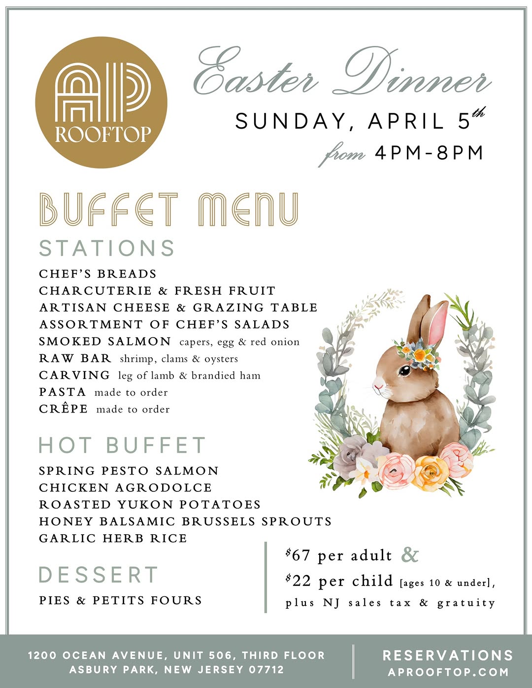 Easter Dinner at AP Rooftop