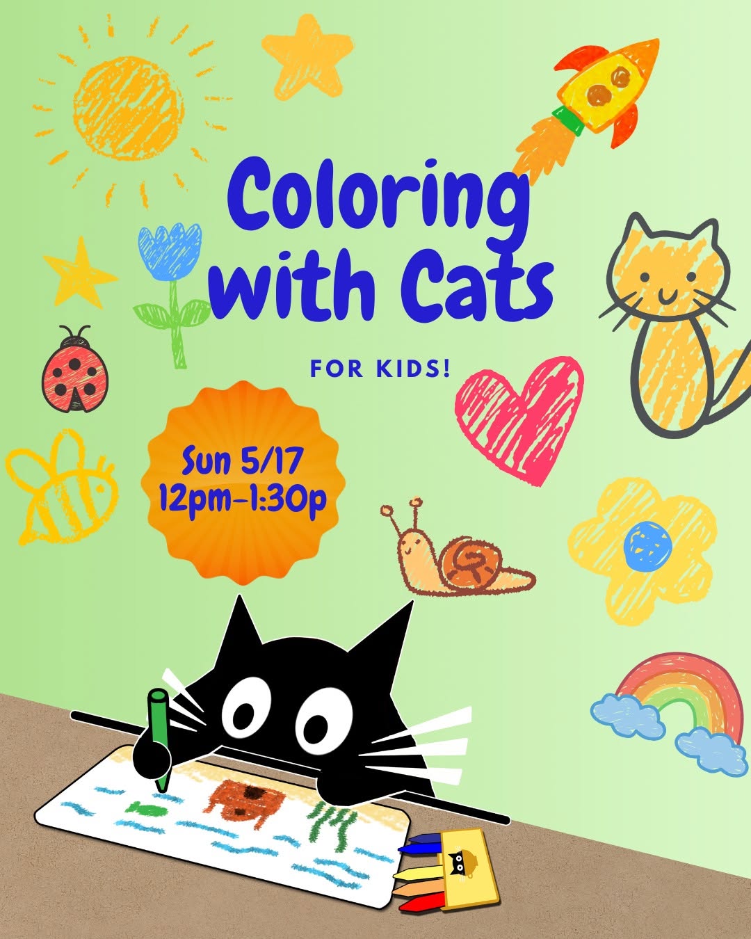 Coloring with Cats for Kids