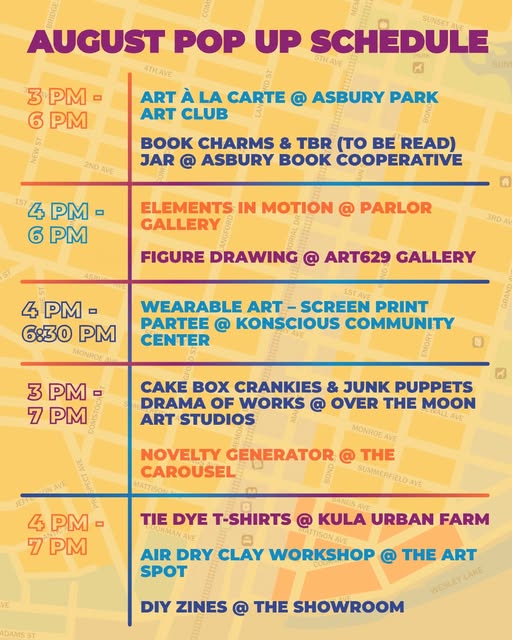 TANJ Youth Arts Initiative Pop Up Art Events