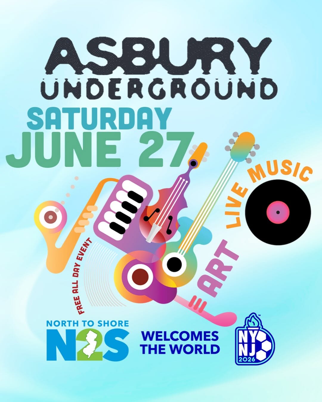 Asbury Underground North to Shore: Art and Music Crawl