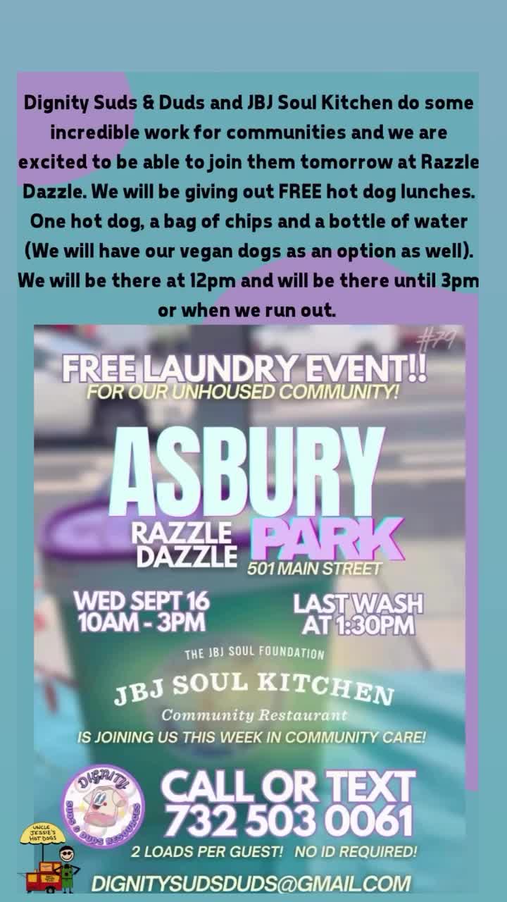 Free Laundry Event for Our Unhoused Community