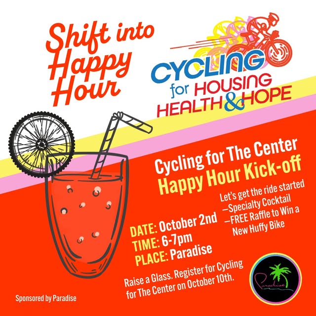 Cycling for The Center Happy Hour Kick-Off