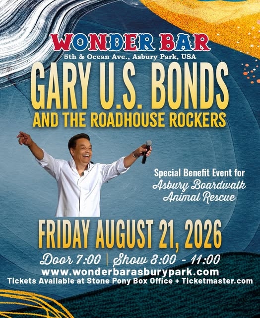 Gary U.S. Bonds and the Roadhouse Rockers: Benefit for Asbury Boardwalk Animal Rescue
