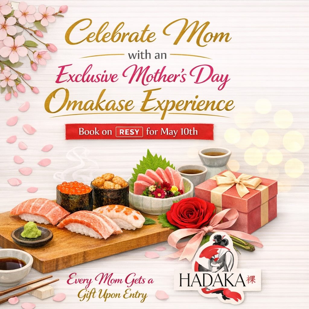 Exclusive Mother's Day Omakase Experience