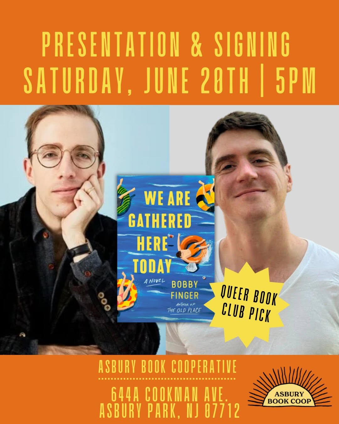 Queer Book Club: Presentation & Signing of 'We Are Gathered Here Today' by Bobby Finger