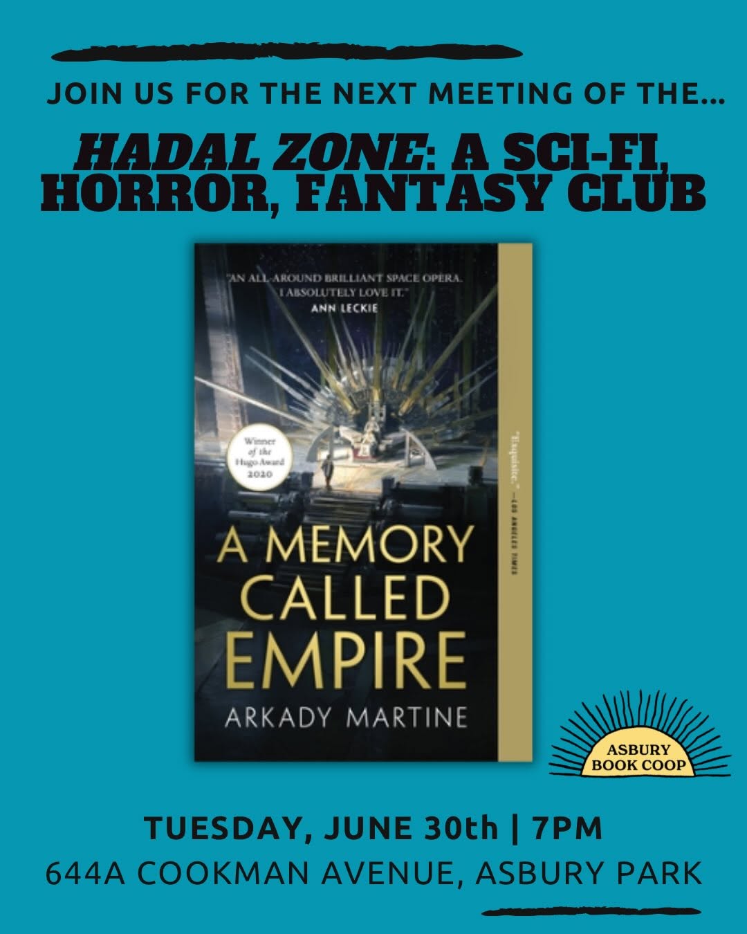 Hadal Zone Book Club: A Memory Called Empire