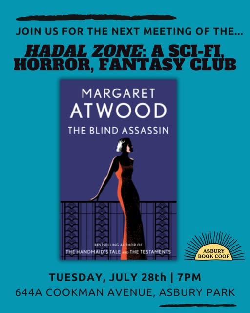 Hadal Zone: A Sci-Fi, Horror, Fantasy Book Club - The Blind Assassin