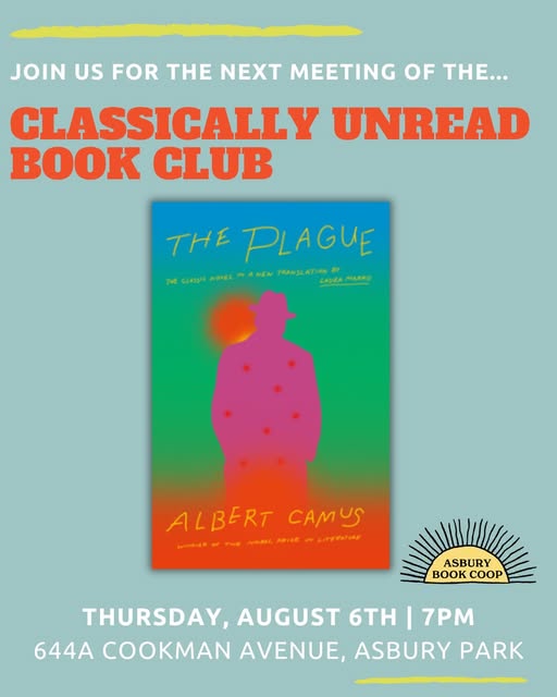 Classically Unread Book Club: The Plague