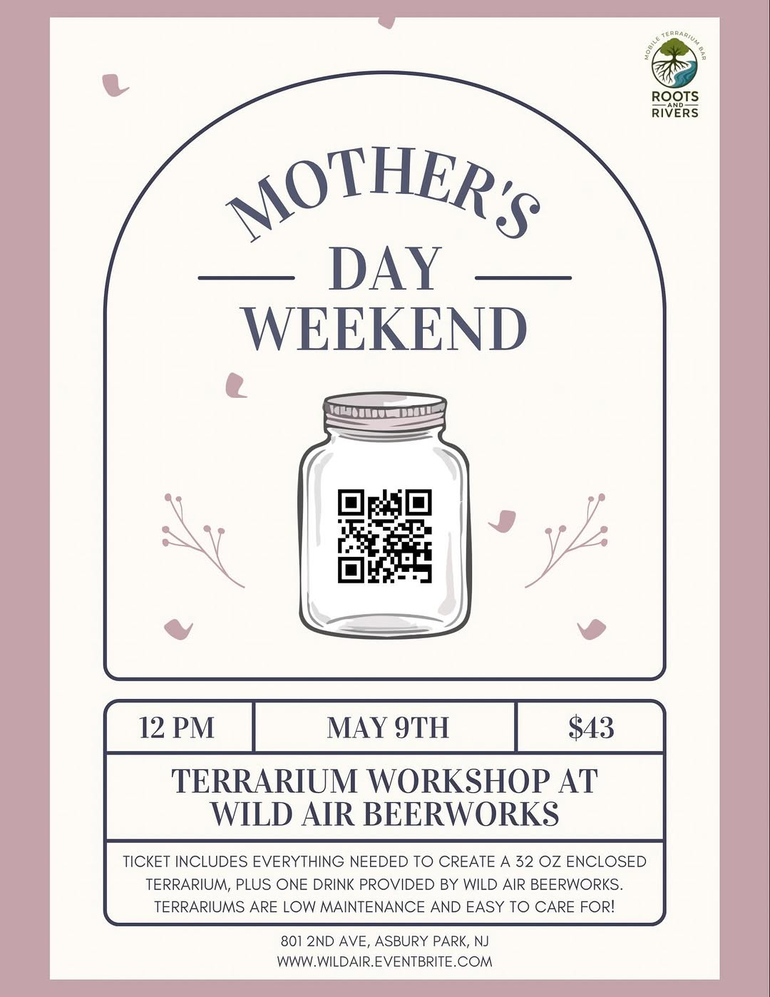 Mother's Day Weekend Terrarium Workshop