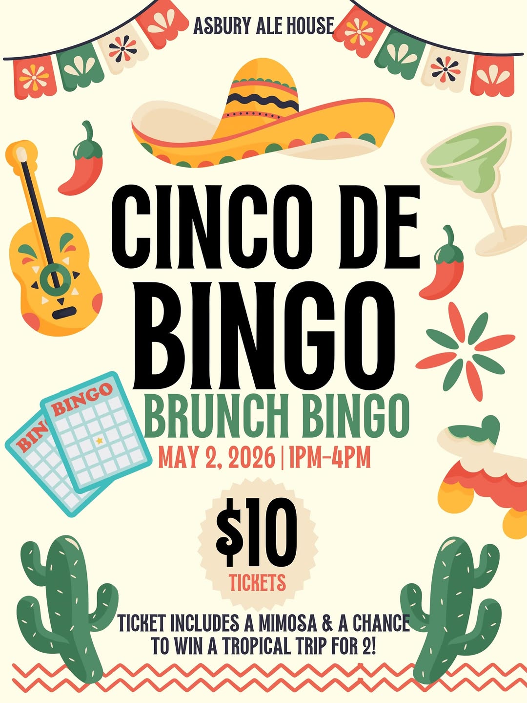 Cinco De Bingo Brunch Bingo