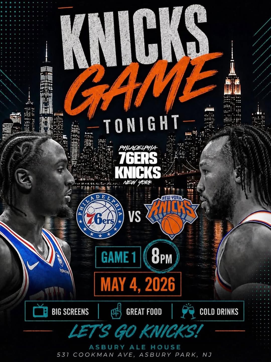 Knicks Game 1: 76ers vs Knicks Watch Party
