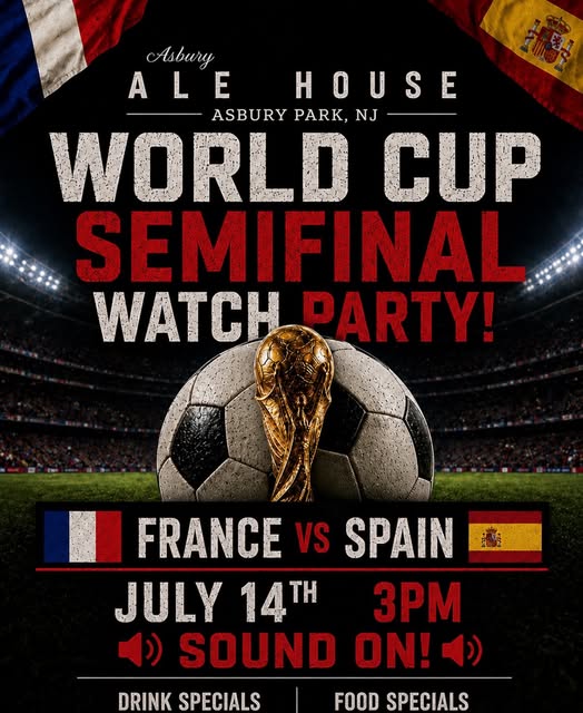 World Cup Semifinal Watch Party: France vs. Spain