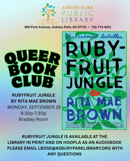 Queer Book Club: Rubyfruit Jungle