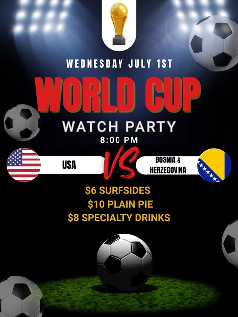 World Cup Watch Party: USA vs. Bosnia & Herzegovina