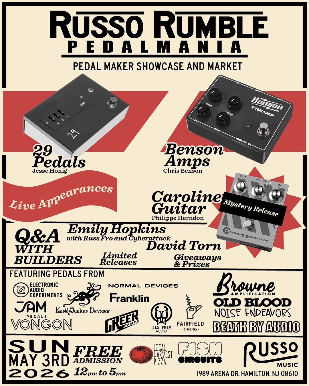 Russo Rumble Pedalmania: Pedal Maker Showcase and Market